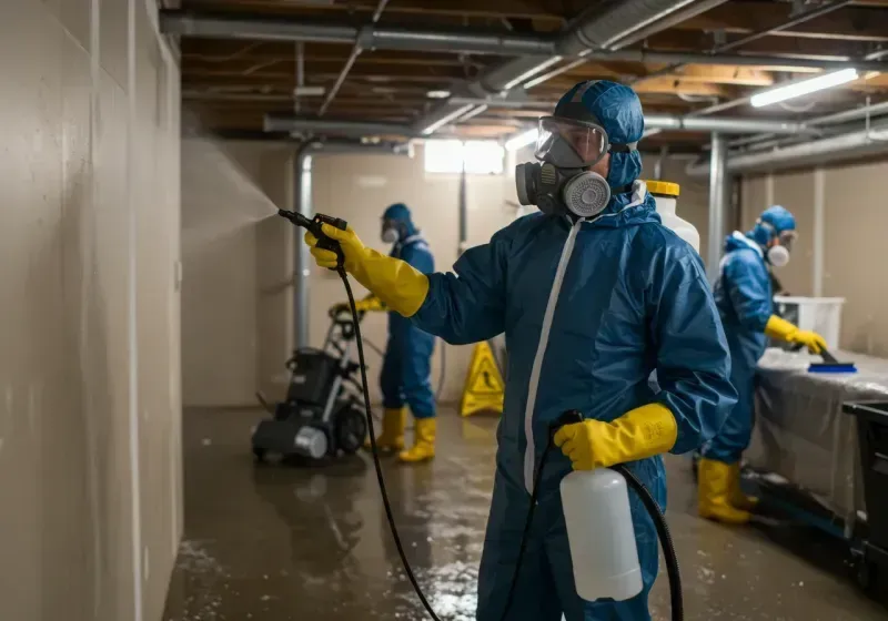 Basement Sanitization and Antimicrobial Treatment process in Tippecanoe County, IN