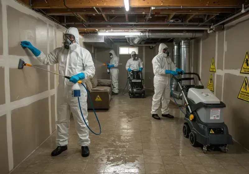 Basement Moisture Removal and Structural Drying process in Tippecanoe County, IN